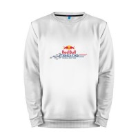 Мужской свитшот хлопок «red bull» white